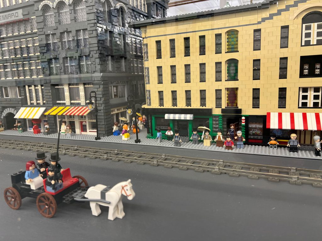 horse drawn carriage on the street | The LEGO® Millyard Project at SEE Science Center in Manchester, NH